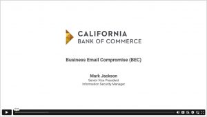 security awareness video explaining business email compromise