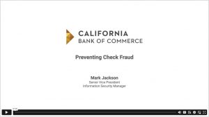 security awareness video on preventing check fraud
